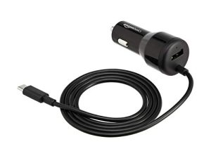 Amazon Basics USB-C Car Charger with 18W USB-C Cable and 12W USB-A Port