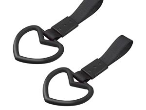 2PCS Tsurikawa Rings Heart-Shaped Car Hand Strap