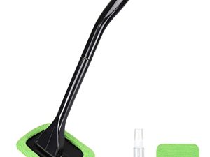 X XINDELL Window Windshield Cleaning Tool Microfiber Cloth Car Cleanser Brush with Detachable Handle Auto Inside Glass Wiper Interior Accessories Car Cleaning Kit