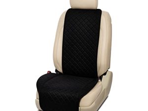 IVICY Linen Car Seat Cover for All Seasons Soft & Breathable Front Premium Covers with Non-Slip Protector Universal Fits Most Automotive