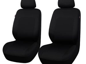 Flying Banner Car Seat Covers Front Seats Rear Bench Polyester car seat Protectors Easy installations Rear Bench Split Classic Man Lady Truck (Front Set -- Low Back -- Neoprene