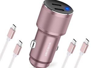 Dual USB C Car Charger
