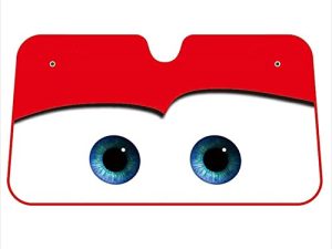 DPIST Red Eyes Car Windshield Sun Shade Universal Fit Car Sunshade-Keep Your Vehicle Cool. UV Sun and Heat Reflector