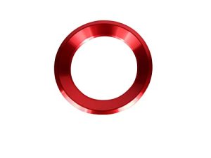 LECART Steering Wheel Logo Caps Decals Stickers Emblem Badge Logo Cover for VW Volkswagen Accessories Metal Jetta Passat Golf Tiguan Teramont Arteon Atlas Tanoak (Red)