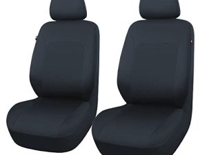 Flying Banner Car Seat Covers Front Seats Rear Bench Polyester car seat Protectors Easy installations Rear Bench Split Classic Man Lady Truck (Front Set -- Low Back -- Neoprene