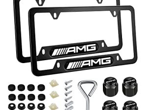 2PCS License Plate Frames for Mercedes Benz-A-MG