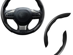 Amiss Car Carbon Fiber Anti-Skid Steering Wheel Cover