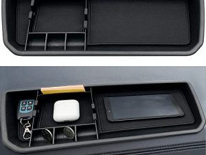 EVTIME Center Console Organizer fit for VW Atlas and Cross Sport 2018 2019 2020 2021 2022 2023 Interior Storage Box Accessories