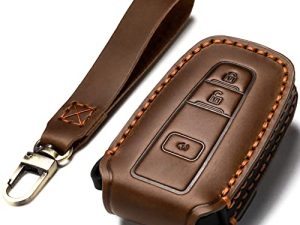 ZiHafate Car Key Fob Cover Case Compatible with Toyota Keyless Remote Control 2022、2021、2020、2019、2018、2017、2016 RAV4 Camry Corolla Avalon Tacoma Highlander 4Runner Tundra Prius Prado etc.（BN-Brown） …
