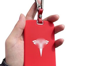 TANDRIVE Silicone Key Card Holder Case Compatible with Tesla Model 3 and Model Y，Key Protector Cover Accessories Including Key Chain