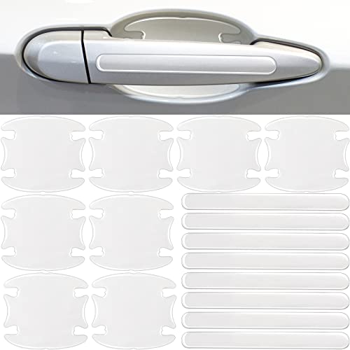 Tallew 16 Pieces Car Door Handle Scratch Protector Carbon Fiber Car Door Handle Sticker Cover Scratches Protective Films Car Door Handle Cup Protector Films (Transparent) Tallew 16 Pieces Car Door Handle Scratch Protector Carbon Fiber Car Door Handle Sticker Cover Scratches Protective Films Car Door Handle Cup Protector Films (Transparent)