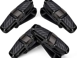 4 Pieces Glasses Holders for Car Sun Visor