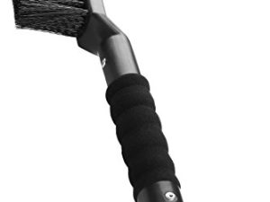 OxGord 2-in-1 Ice Scraper & Snow Brush - No Scratch w/ Soft Bristle Best for Frost Remover & Broom Removal Tool - Auto Windshield Window Cleaning Kit - Heavy Duty Winter Car Accessories w/Grip Handle​