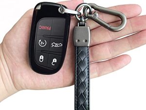 TANDRIVE Compatible Jeep Key Fob Cover Dodge，Cherokee Grand Cherokee Compass Renegade