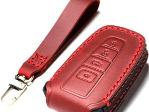 ZiHafate Car Key Fob Cover Case Compatible with Toyota Keyless Remote Control 2022、2021、2020、2019、2018、2017、2016 RAV4 Camry Corolla Avalon Tacoma Highlander 4Runner Tundra Prius Prado etc.（AN-Red）…