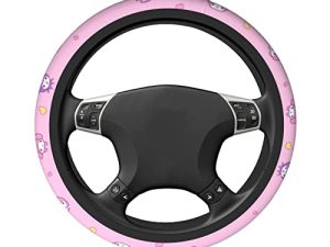 Steering Wheel Cover Universal 15 Inchs Anti-Slip Elasticity Steering Wheel Covers Car Accessories Steering Wheel Protector for Women Men Purple