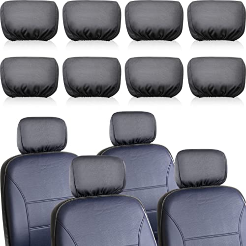 Tallew 8 Pack Universal Car Headrest Cover Car Seat Head Rest Cover Protector Car Decor Interior Vehicle Accessories Functional Headrest Cover for Car Truck Auto (Gray) Tallew 8 Pack Universal Car Headrest Cover Car Seat Head Rest Cover Protector Car Decor Interior Vehicle Accessories Functional Headrest Cover for Car Truck Auto (Gray)