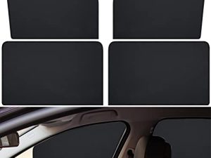 Tallew 4 Pieces Privacy Car Window Sun Shades Magnetic Blackout Car Window Covers Car Curtains Car Window Sun Shades Covers Automotive Window Sunshades for Sleeping Family Baby Kids