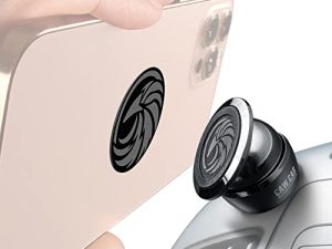 Universal Car Phone Mount Magnetic - All-Metal Car Mount for Smartphone & GPS - Cell Phone Holder for Car Dashboard. +100 to Safeness & Comfort