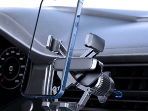 Phone Mount for Car Phone Holder [Upgraded Metal Hook Clip] Gravity Phone Holder Car Mount for iPhone Air Vent Clip Auto Lock Car Cell Phone Holder Mount Cradle in Vehicle Fit for Smartphone