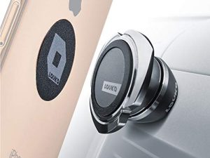 LOVKO Cell Phone Holder for Car Dashboard - iPhone Car Mount Compatible with Any Smartphone or GPS - Universal Auto-Grip Car Phone Mount Magnetic