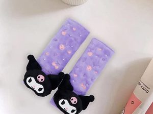 Vbanlya 2 Pieces Kawaii Car Seat Belt Cushions Shoulder Pad -Cute Plush Soft Belt Protector Cushions Shoulder Pads for a More Comfortable Driving