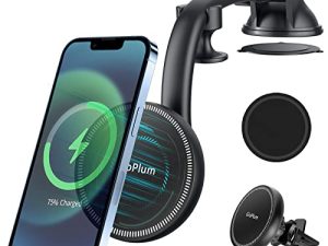 Magnetic Wireless Car Charger Mount Compatible with Magsafe iPhone 13/ iPhone 12