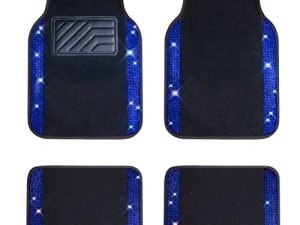 CAR PASS Bling Rhinestones Diamond Universal Waterproof Car Floor Mat