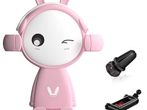 Brfise Pink Phone Holder for Car Cute