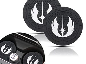 2PCS for Star Wars Jedi Knight Cup Holder Insert Coaster Star Wars Cup Coaster Cup Pad for Star Wars Car Accessories