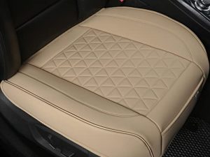 Black Panther 1 Pair Luxury Faux Leather Car Seat Covers Front Bottom Seat Cushions Covers