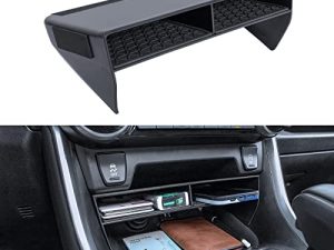 TOPINSTALL Larger Slots Center Console Organizer Compatible with Toyota Rav4 2019-2022 2023 Accessories