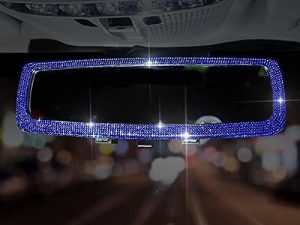 Bling Car Rear View Mirror Accessories with Crystal Diamonds & Rhinestones