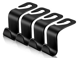 Luckybay 4 Pack Car Seat Headrest Hooks