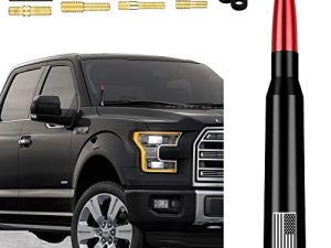 American Flag Car Bullet Antenna