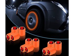 12PCS Fluorescent Skull Tire Valve Stem Caps