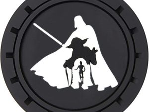 Aurrako Stormtrooper Car Coasters for Cup Holder - 2pcs Car Accessories for Men