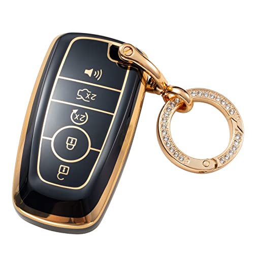 CAJISU Key Fob Cover Compatible with Ford Escape Expedition Explorer F-150 F-250 F-350 F-450 F-550 Maverick Mustang Lincoln Aviator TPU Remote Keyless Key Fob Case Protection Shell Accessories CAJISU Key Fob Cover Compatible with Ford Escape Expedition Explorer F-150 F-250 F-350 F-450 F-550 Maverick Mustang Lincoln Aviator TPU Remote Keyless Key Fob Case Protection Shell Accessories