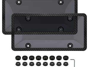 EWBN Carbon Fiber Pattern License Plate Frame