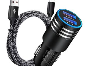 Car Charger Type C Fast Charger for Samsung Galaxy S22/S22 Plus/S22 Ultra/S21 S20 FE Z Flip 4/3 A53 A03S A13 A02S A12 A32 A52 A50 A51 A71 S10 S9 S8