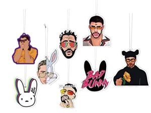 Cute Bad Rabbit Bunny Car Air Fresheners Gift Set