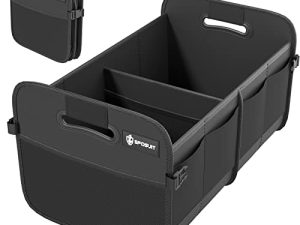 Sposuit Trunk Organizer for Car - Collapsible Trunk Storage with 11 Pockets & Reinforced Handles
