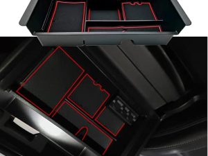 JOJOMARK Center Console Tray Organizer Compatible with 2014-2018 GMC Sierra Accessories