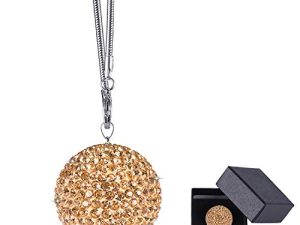 JUSTTOP Crystal Ball Car Rear View Mirror Charm