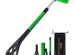 Moyidea 36" Extendable Ice Scraper Snow Brush Detachable Snow Removal Tool with Ergonomic Foam Grip for Car SUV Truck