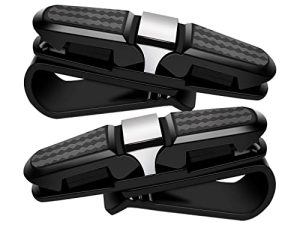 2 Pack Sunglasses Holder for Universal Car Visor