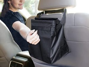 EcoNour Car Trash Bag (2022 Updated) | Waterproof Garbage Can for Car | Easy Mountable and Foldable Hanging Trash Can | Multipurpose Portable Trash Bin Car Accessories