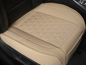 Black Panther Luxury Faux Leather Car Seat Cover Front Bottom Seat Cushion Cover