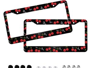 Cherry License Plate Frame
