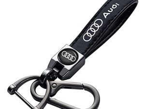 KEFFOR Genuine Leather Car Logo Key Chain Suit for